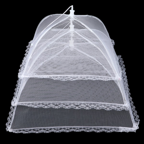 Mesh Vikbart Anti-Fly Myggnett Kuppel Paraply Picnic A