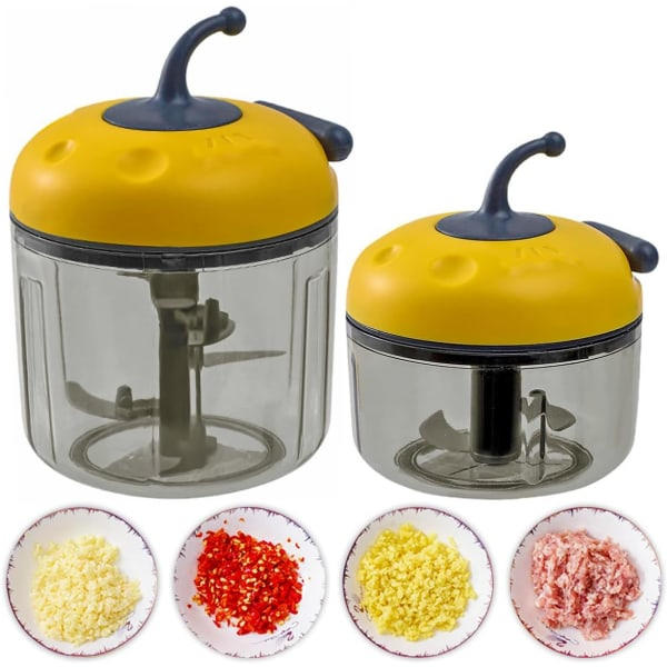 2-pack vitlökspress manuell hackare, mini vitlökhackare Pr