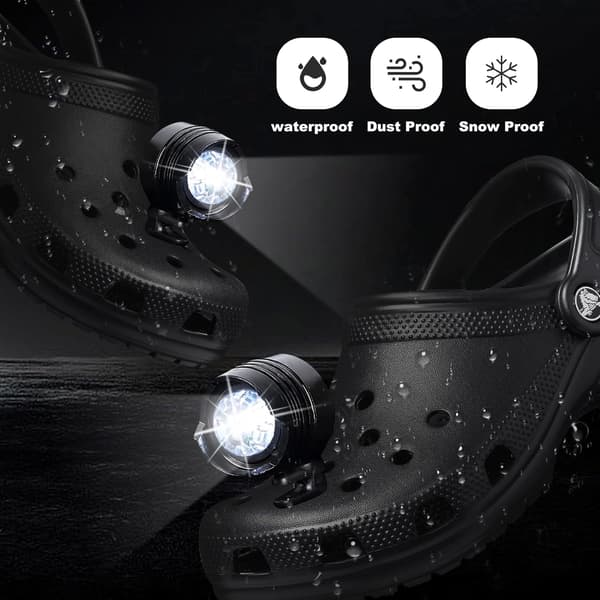 2-pakke RU-2 3-modus LED-lommelykt for camping, 145 timer og vanntett -FA- Black