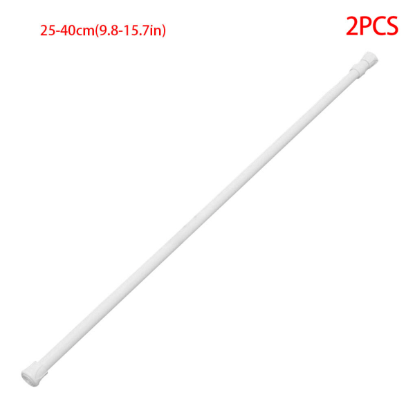 2st Fönstergardinstång Teleskopgardinskena Nätstång 25-40cm 2pcs