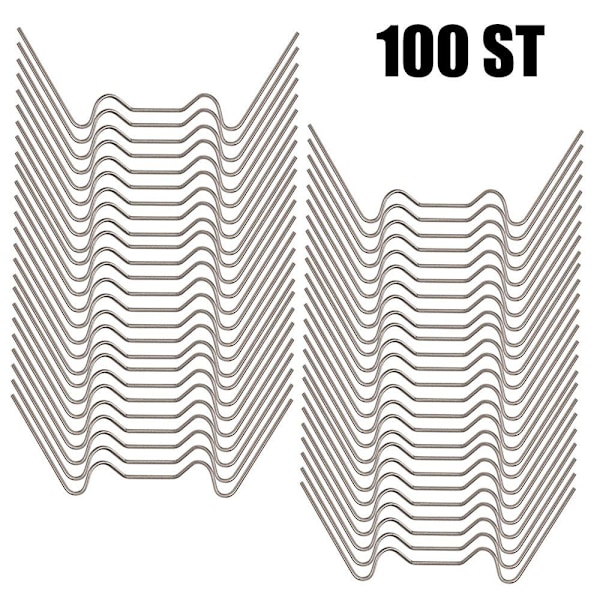 NOE 100x drivhusklemmer, rustfritt stål, storm-pro
