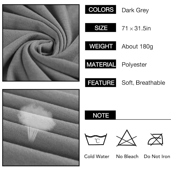 Satiini Päähuivit Naisille Pehmeä Pitkä Huivit Sjal Scarf-dark Grey