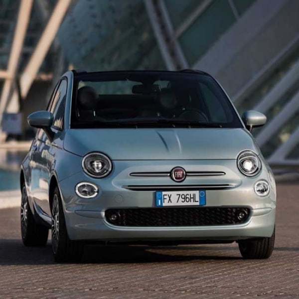 Lämplig för Fiat 500 främre logotyp FIAT främre stötfångargrill märke F