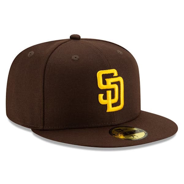 New Era Brun San Diego Padres Authentic Collection On-Field 59FIFTY Fitted Cap til mænd 7 5/8-FA-