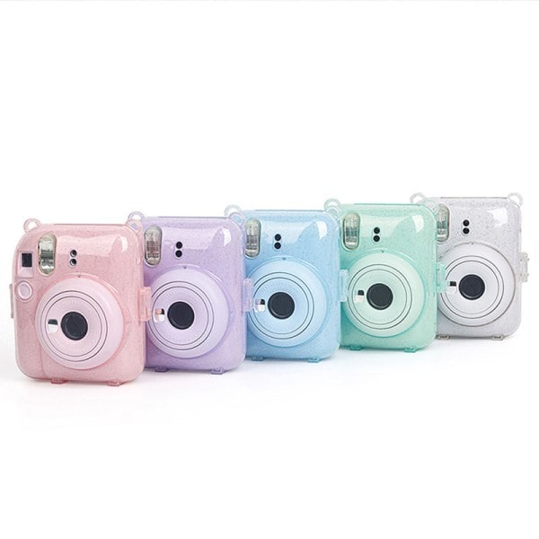 Fotoväske til Fujifilm Instax Mini 12 Clear Camera Case Protect Pink