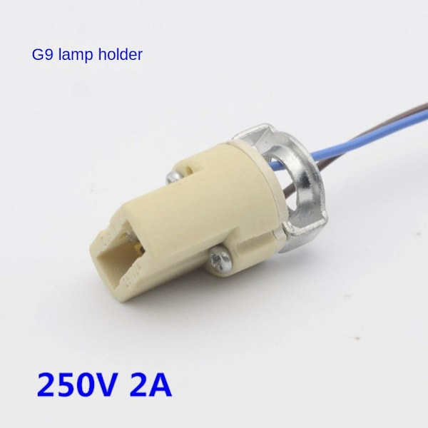 G9 Baslampa Sockel Keramisk Lamphållare Två Stift Sockel