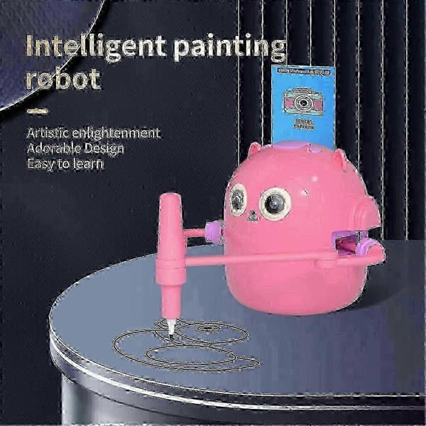 Interaktiv ritrobot för barn med 100 schabloner och pedagogiska leksaker-FA-