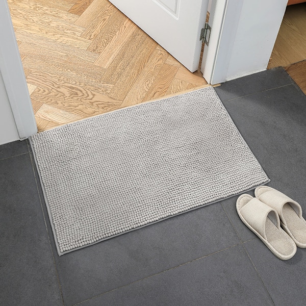 Halkskyddad Chenille Badmatta, Lättstädad Badrumsmatta