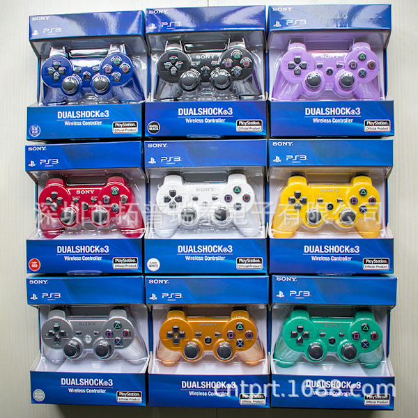 PS3 peliohjain PS3 bluetooth langaton ohjain ps3 universaali painike peliohjain blue