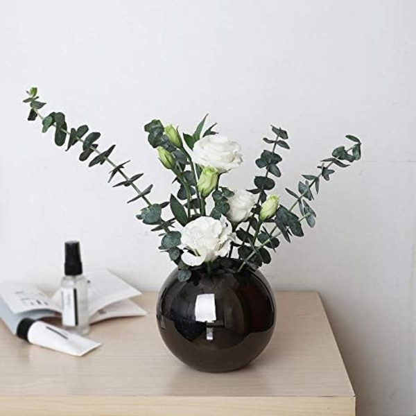 Sfærisk rustfrit stål vase - Perfekt til blomster og planter