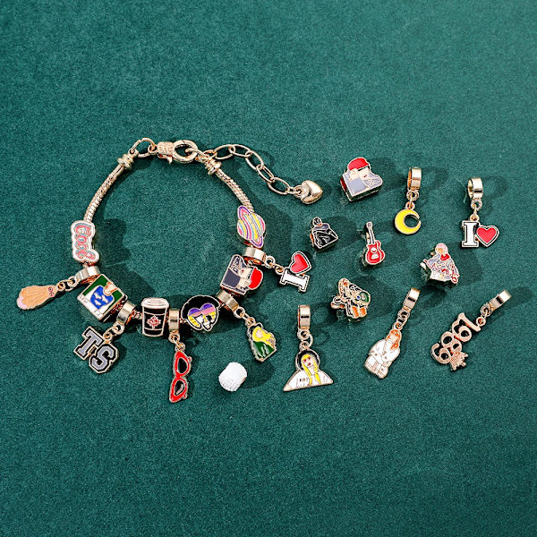 Taylor Swift Blind Box Gåvor för Fans - Speak Now, Midnights, Reputation, Musikalbum Armband - Blind Box Jul Adventskalender