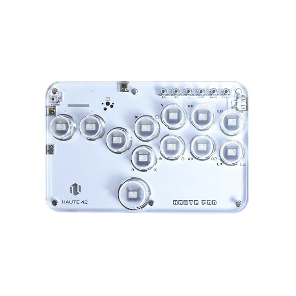Haute42 Gamerfinger Hitbox Controller Arcade Joystick Street Fight Stick Arcade för PC /Ps3/ Ps4 /Switch Mini Hitbox Tangentbord G12 With RGB