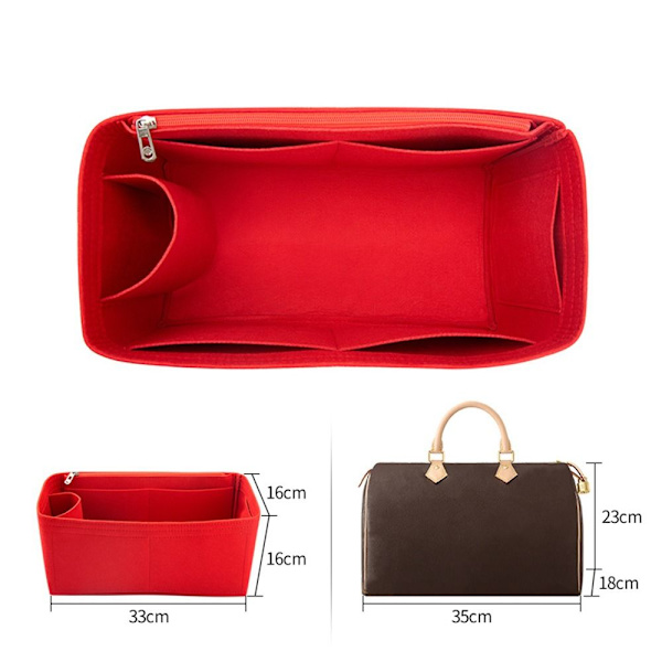 Käsi laukku Iiner huopa insert Flik PUNAINEN SPEEDY 35 SPEEDY red For Speedy 35-For Speedy 35