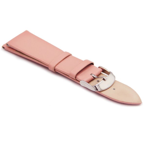 Ardours Klockarmband i PU-Läder (Slät) i Flera Färger - Rosa Rosa 22mm