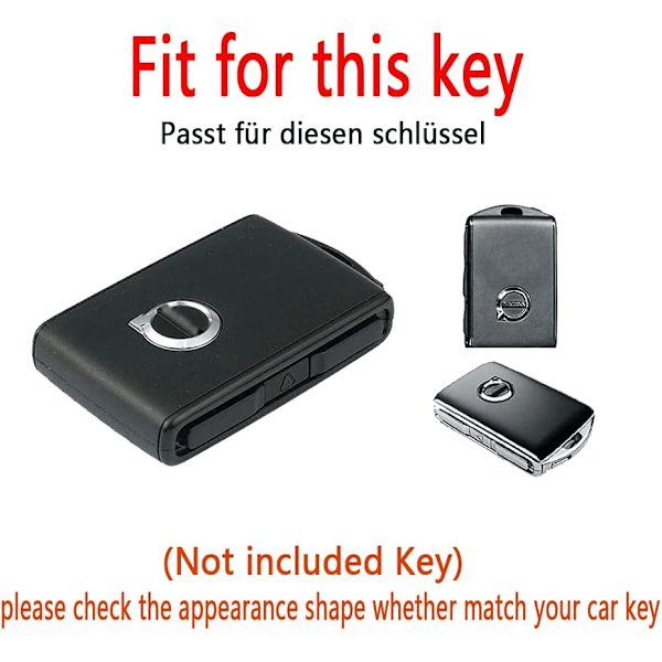 Passar Volvo Smart Car Key Case (Blå), Case med Key Fo
