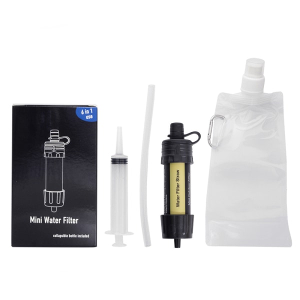 Mini Portable Survival Water Purifier Halmvattenfiltreringssystem