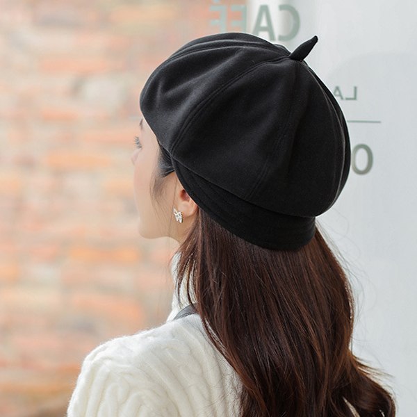 Kvinnors Newsboy Cap Vinter Hattar Baker Boy Hattar Justerbar för damer