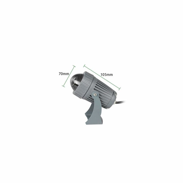 10W LED-spotlight, enkel LED, utendørs, vanntett IP65, lang rekkevidde