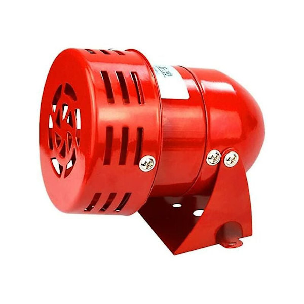Sirene Alarm 220V Kraftig Udendørs Sirene Alarm 120dB Rød Motor Wi