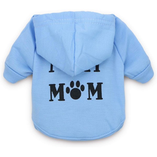 Hvalpeklæder Jeg elsker min mor Hoodie Kæledyr Hvalpeskjorte til lille hund