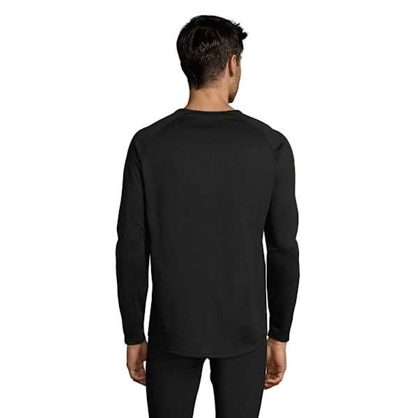 SOLS Sporty Långärmad Funktionströja L Svart Svart Black L