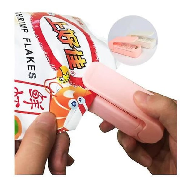 Mini varmepose emballage forsegler bærbar plastpose clip forsegler maskine mad opbevaring forsegling snack forsegler køkken gadgets white