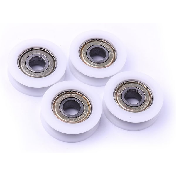 4 stk Runde Spor Nylon Ruller D