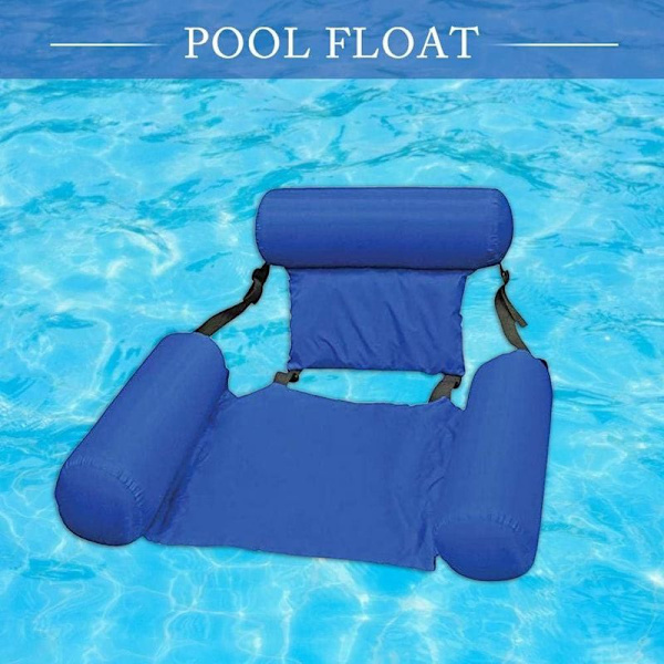 Uppblåsbara vattenhängmattor flytstolar för pool och strand