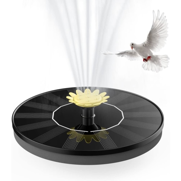 1W Solar Bird Bath Fountain, Floating Solar Fountain Pump