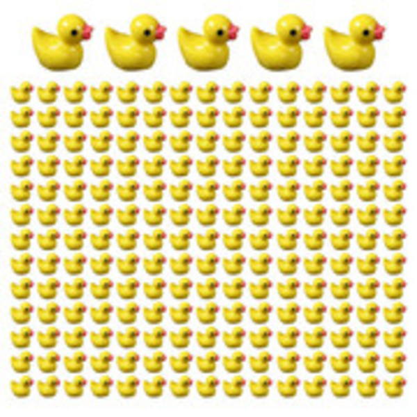 100/200 st Mini Gummi Ankor Miniatyr Harts Ankor Gul Tiny D 100pcs yellow 100pcs