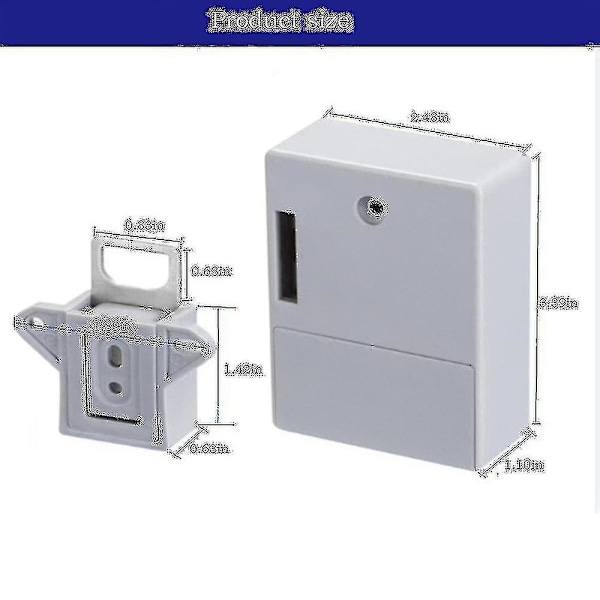 Näkymätön elektroninen kaapin lukko, piilotettu lukko, DIY Rfid-lukko LAT-CH puukaapeille Laatikko Kaappi Kaappi B