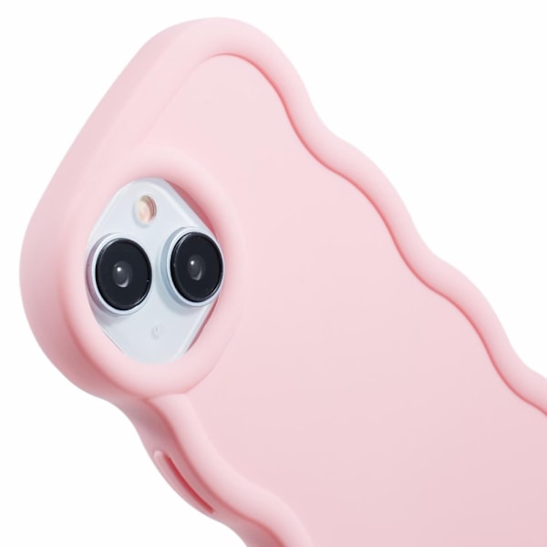 iPhone 14 Puhelin Kotelo Wavy Vaaleanpunainen