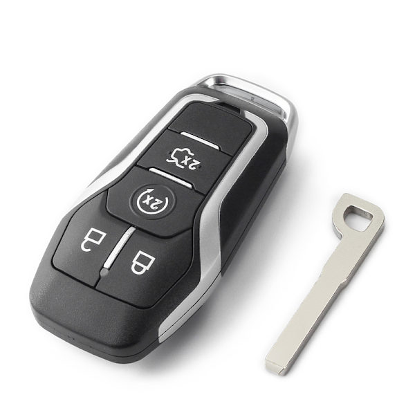 Intelligent nyckelskal för fjärrkontroll, för Ford Mustang Edge Explorer Fusion Mondeo Kuga 2013 - 2017, 3/4/5 okonfigurerade knappar Model 3