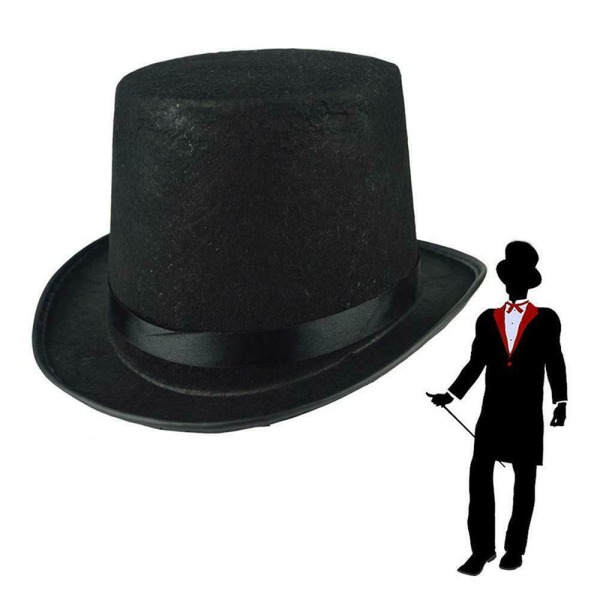 Halloween Skjelett Helhode Skalle Maske Hodeplagg Cosplay Rekvisita black hat