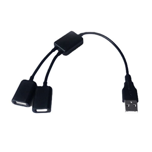 USB-splitter Y-kabel USB 1 hane till 2 hona förlängningssladdkontakt Dubbel USB-port Extender Hub Dataladdare Adapter