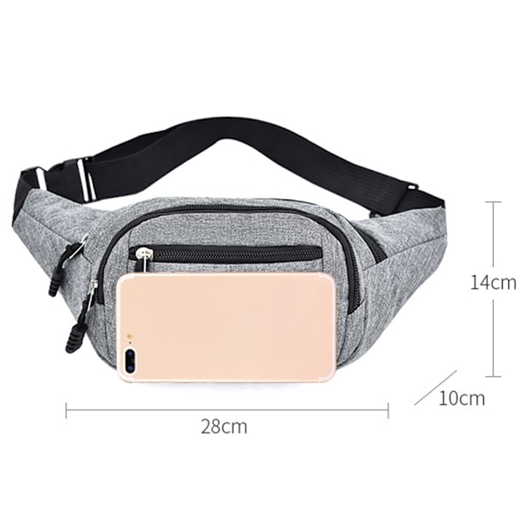 Vyölaukku Miehet Naiset Fanny Pack Lomaraha Vyölaukku