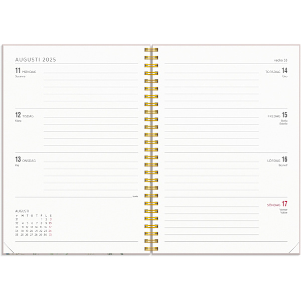 Kalender 2025 Senator A5 Story blomma