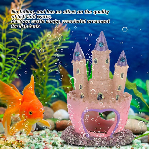 Tong Castle Resin Akvarium Ornament-Kunstig Akvarium Landskap