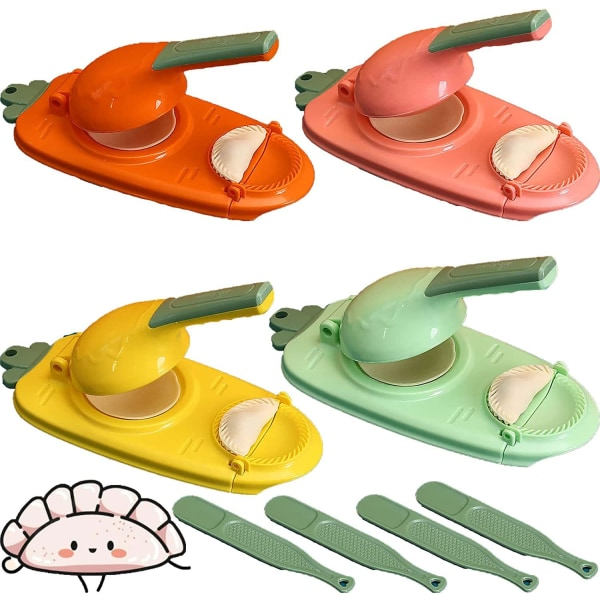 Gyoza-maskin, 1 x 2-i-1 manuell dumplingsmaskin