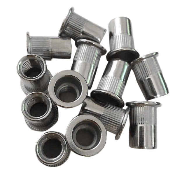 30 stk M8 nittemuttere mindre stålgjengede nitinnleggmutter M8-1,25 mm