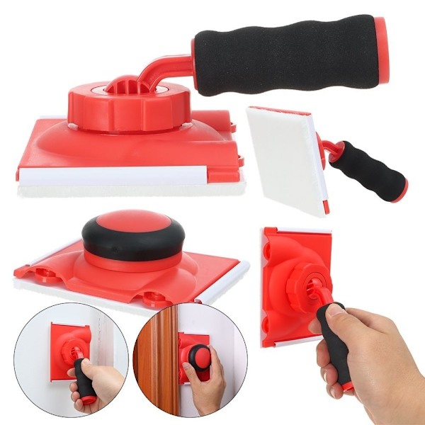 1. Latexfarg Kantbørste Veggbørste 2 ST BYTTE PUTER 2pcs replace pads 2pcs replace pads