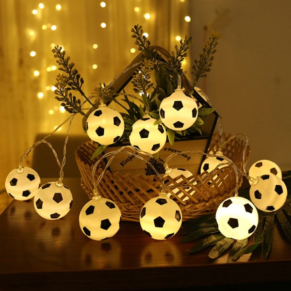 3m LED Football Balls String Lights Garland USB Powered Football