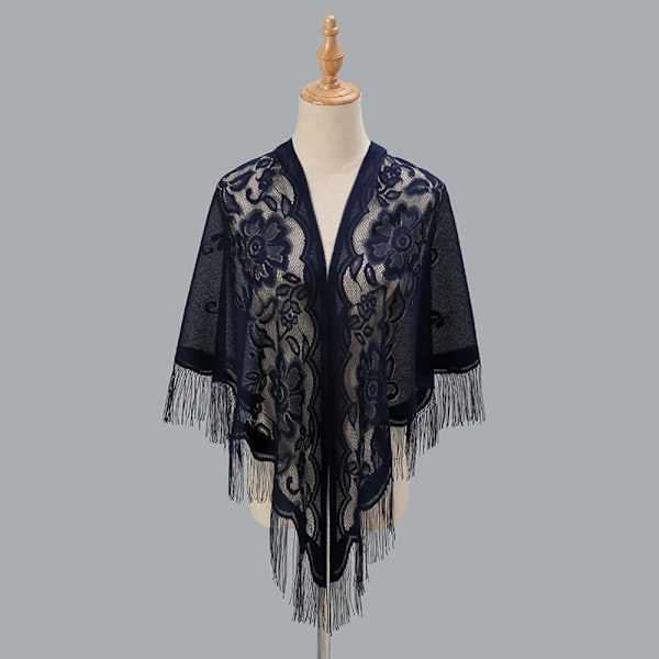Kvinners sjal for kveldsball Cape NAVY navy