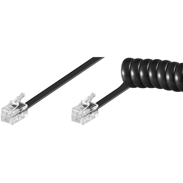 Telefonlurs spiralformade kabel