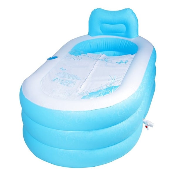 Uppblåsbart Badkar / Portabelt - Blått blue 2945