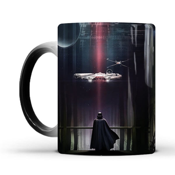 Darth Vader farveskiftende krus Keramisk kaffekrus Termisk tekande Nyhedsgave