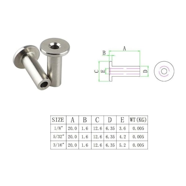 30 st rostfria skyddshylsor för kabelräcke 3/16 tum trästolpar, DIY-räcke