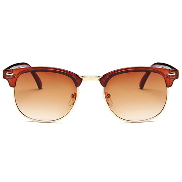 Bruna Clubmaster-Aurinkolasit Ruskeat Linssit brown