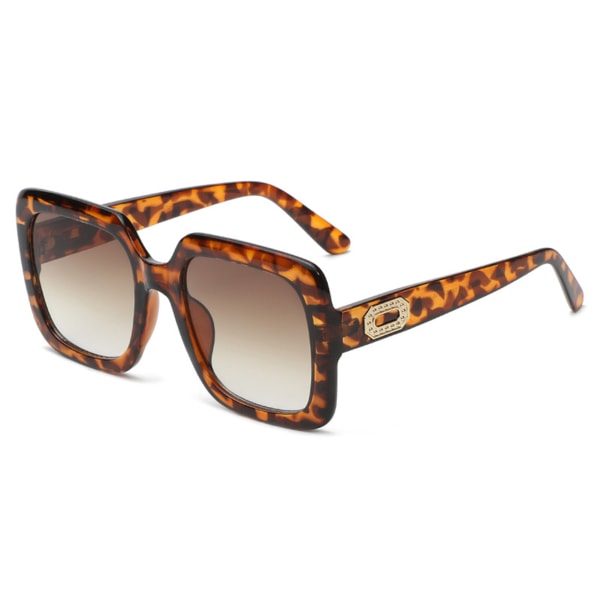 Ins Large Frame UV 400 skydd som minskar bländning solglasögon tortoiseshell frame
