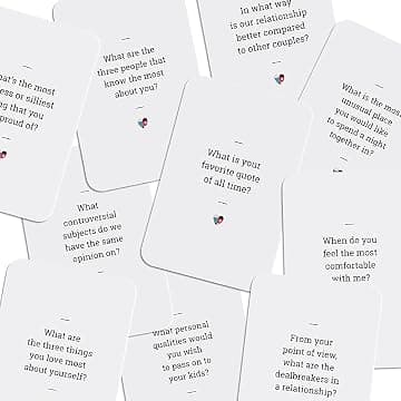 Connection Deck Spillpakke - CouplesQuestions og Couples Game Deck: Morsomme kortspill for par (2 kortstokker: Spørsmål + Spill)-FA-